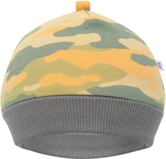 Gorro para bebé New Baby With Love color mostaza 3–6 meses