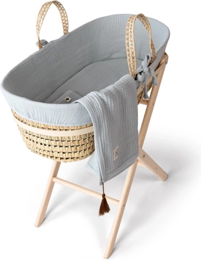 Funnababy set completo de cesto de Moisés con equipamiento Dove grey