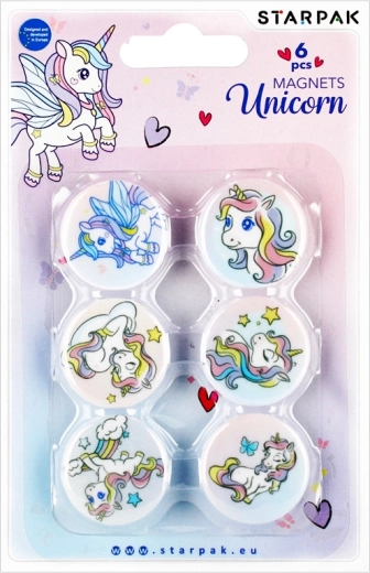 Starpak imanes con motivo de unicornio - set de 6 uds