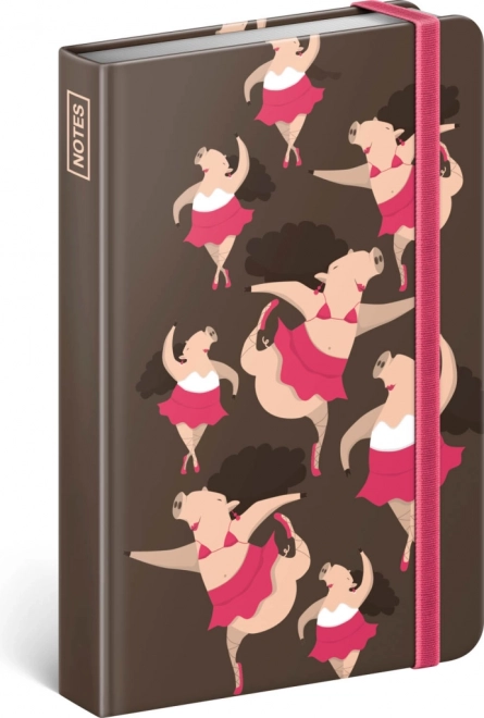 Cuaderno con motivo de cerditos bailando Presco Group