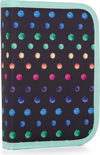 Estuche escolar OXY GO Dots, de 1 compartimento, 2 solapas, vacío