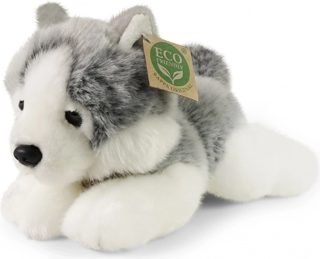 Husky de peluche acostado 20 cm eco friendly