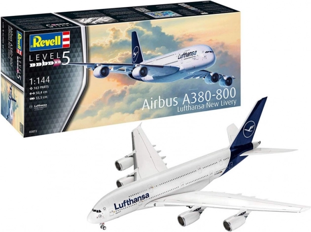 Maqueta de plástico Airbus A380-800 Lufthansa – nueva librea