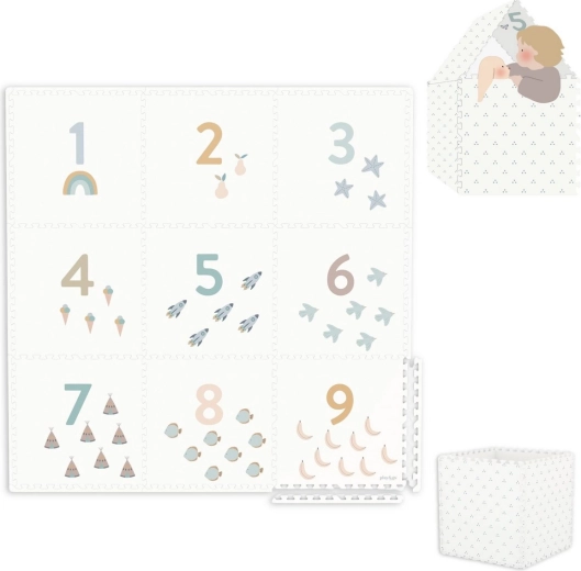 Play&Go tiloo EEVAA alfombra de juego 2 en 1 Numbers