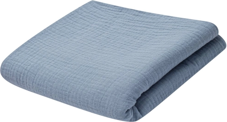 Manta infantil de muselina 70 × 100 cm azul New Baby