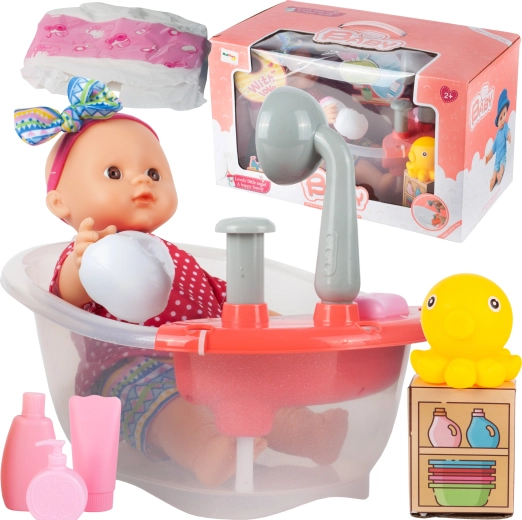 Muñeca de baño con accesorios