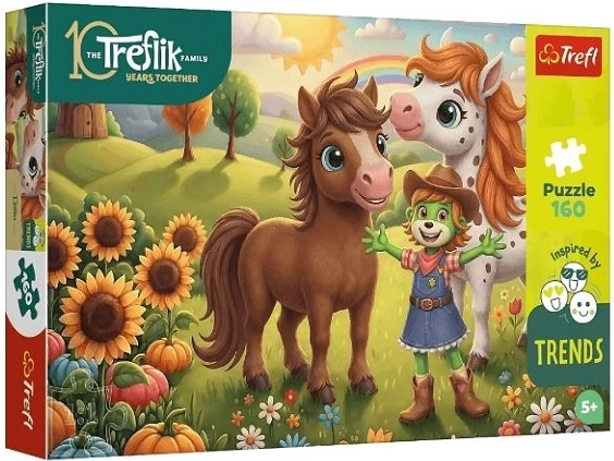 Puzzle Trefl de 160 piezas: pony (Familia Treflik)