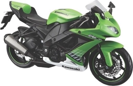 Motocicleta Maisto Kawasaki Ninja ZX-10R con soporte 1:12