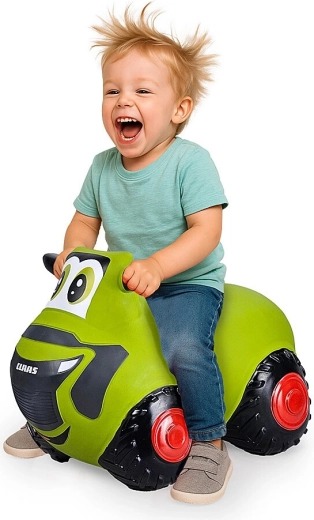 Tractor saltarín inflable CLAAS HoppyDoo con bomba
