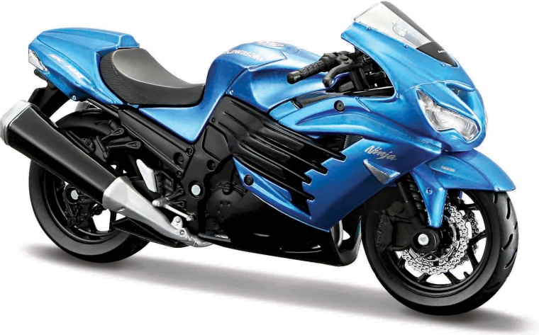 Moto Maisto Kawasaki Ninja ZX-14R azul 1:18