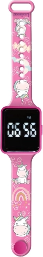 Pantalla LED brillante con formato 12/24 h