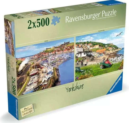 Puzzle Ravensburger de paisajes pintorescos: Yorkshire 2x500 piezas