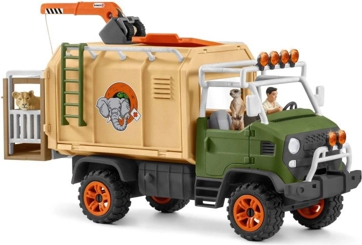 Schleich Wild Life vehículo grande de rescate de animales