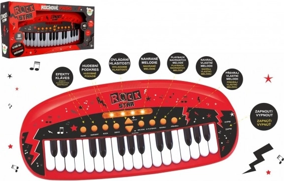 Piano infantil ROCK STAR con 31 teclas