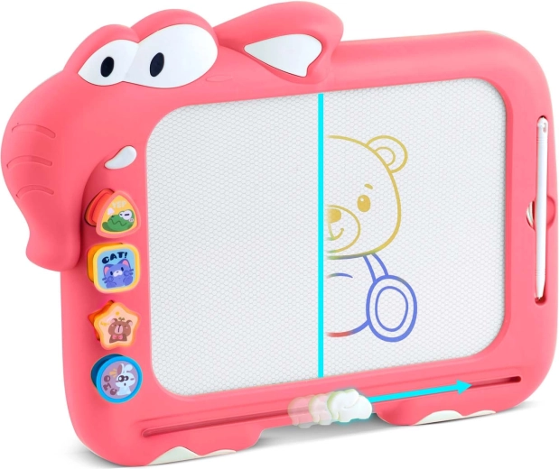 Superficie de dibujo magnética multicolor con borrado súper rápido