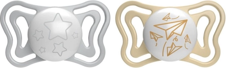 Chicco Physio Light chupete nocturno de silicona 6–16 meses, 2 uds