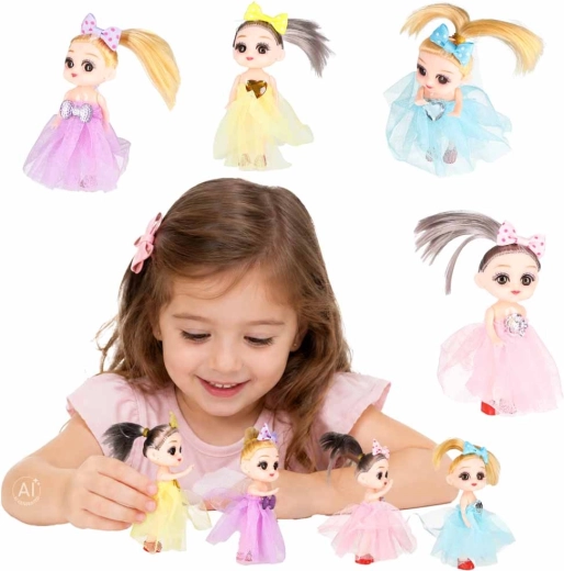 Set de mini muñecas para casa de muñecas, 4 uds.