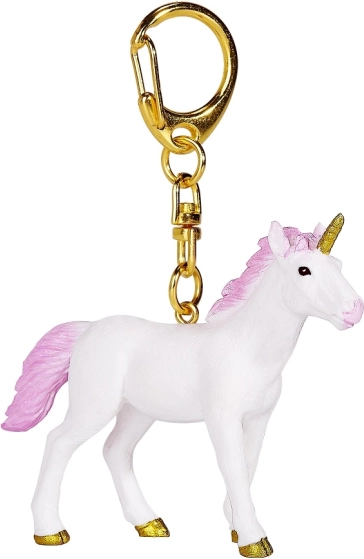 Llavero de unicornio rosa