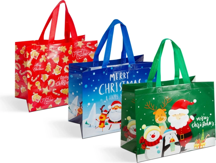 Bolsa de regalo navideña con motivos - 12 unidades