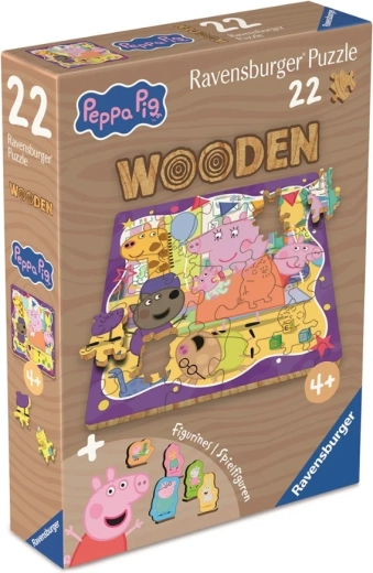 Puzle de madera PEPPA PIG de 22 piezas – Ravensburger