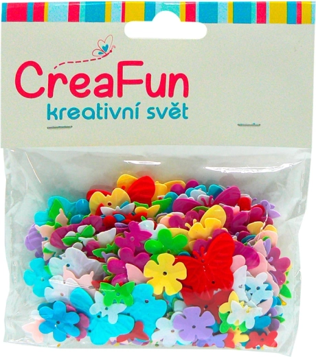 Confeti mariposa y florecita 14 g