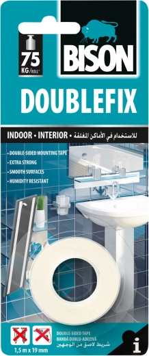 Cinta adhesiva de doble cara 19 mm × 1,5 m