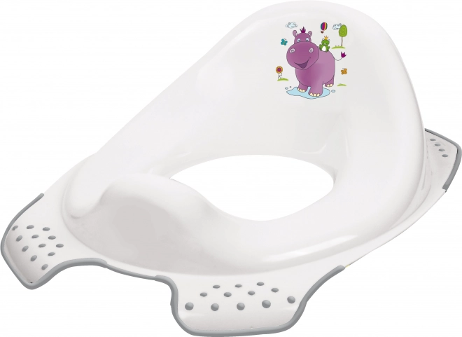 Adaptador infantil para WC hippo, blanco