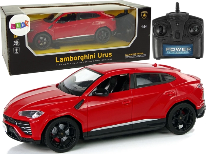Coche RC 1:24 LAMBORGHINI Urus rojo con luces 2.4 GHz