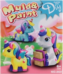 Kit creativo para fabricar un unicornio de yeso
