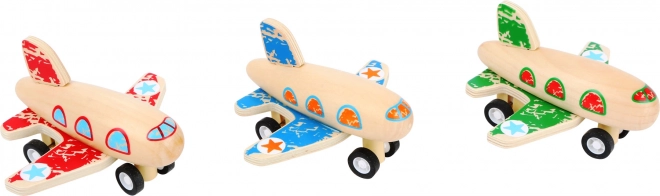 Avión de madera de retroceso small foot