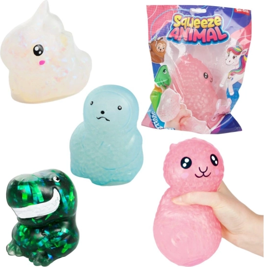 Animalito antiestrés de silicona para apretar – 4 tipos
