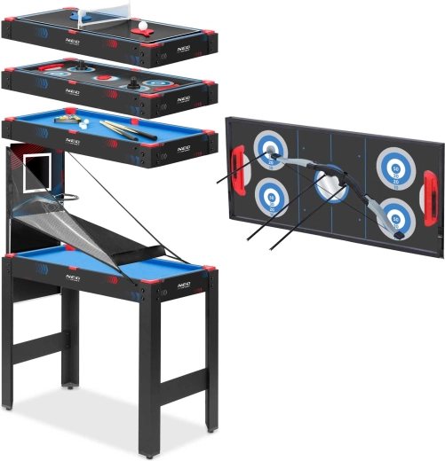5 juegos en una mesa compacta