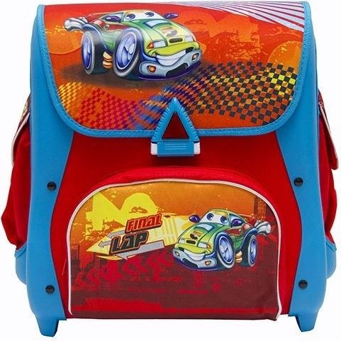 Cartera escolar Cars 21 l rojo-azul