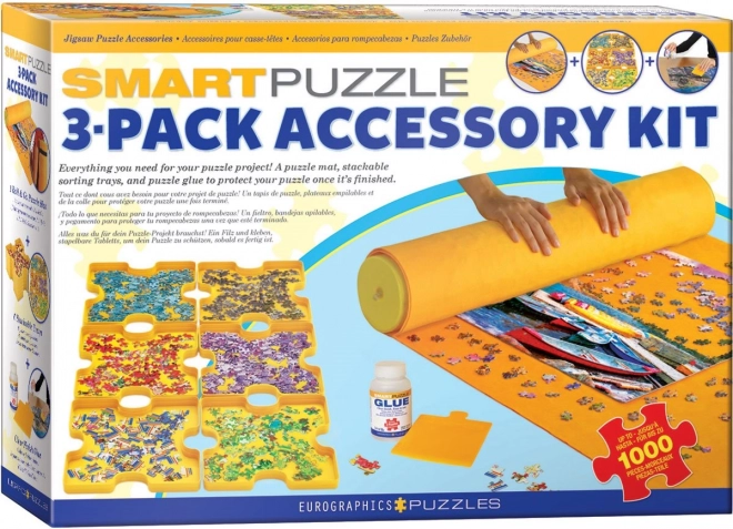 EUROGRAPHICS Set de accesorios para montar puzzles 3 en 1