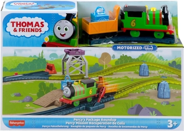 Pista de tren motorizada THOMAS & FRIENDS – Percy con carga