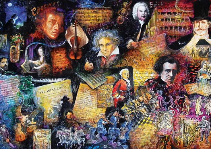 Puzzle Compositores destacados 500 piezas