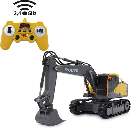 Excavadora de orugas Volvo EC160E teledirigida a escala 1:26