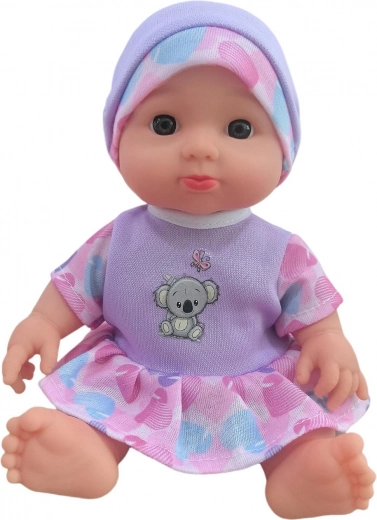 Muñeca bebé morada 22 cm