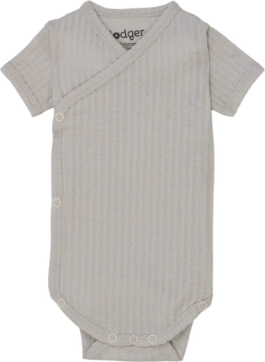 Body transpirable Lodger de manga corta seersucker steel talla 68
