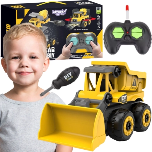 Bulldozer de construcción DIY con control remoto Woopie