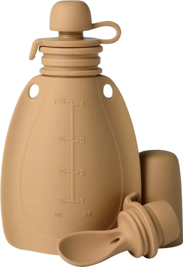 Bolsita rellenables de silicona Mininor con cuchara roe deer - 1 unidad