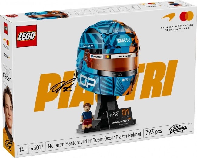 LEGO Casco de Oscar Piastri McLaren Mastercard F1 Team