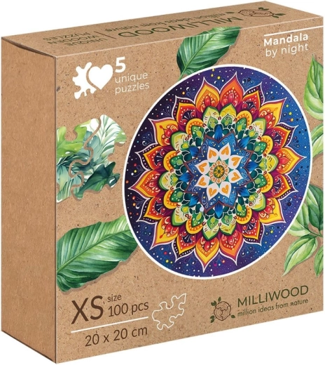 Alexander mandala nocturna – rompecabezas de madera de 100 piezas