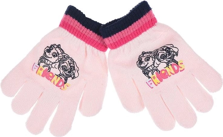 Guantes Patrulla Canina rosas - 1 pieza