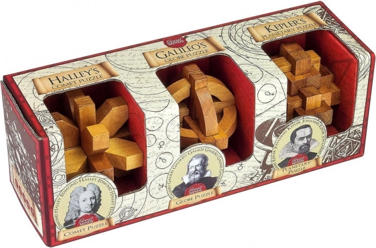 Professor Puzzle Great Minds: hombres famosos – set de rompecabezas 3 en 1