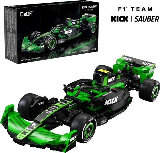 Set de construcción CaDA coche deportivo F1 KICK SAUBER 1:24, 314 piezas