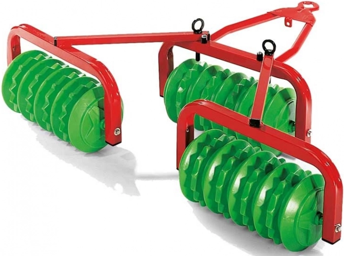 Rodillo Cambridge y rastra para tractores infantiles Rolly Toys