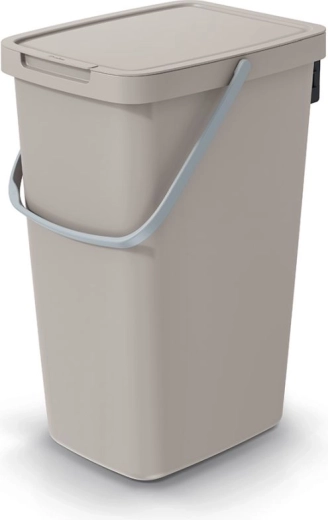 Cubo de basura 20 l marrón claro SYSTEMA Q COLLECT