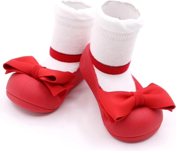 Botitas barefoot Attipas Mary Jane rojas XL