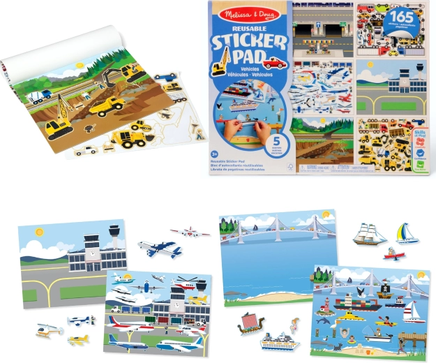 Melissa & Doug pegatinas reutilizables Vehículos